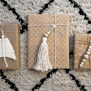 Handgemachtes Boho-Kerzen-Set